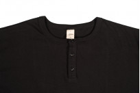 3sixteen Heavyweight Henley T-Shirt - Black - Image 1