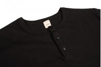 3sixteen Heavyweight Henley T-Shirt - Black - Image 2