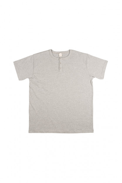 3sixteen Heavyweight Henley T-Shirt - Gray
