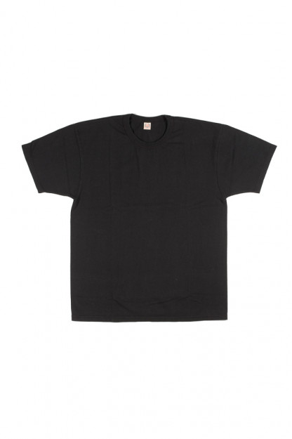 Flat Head Glory Park Loopwheeled Blank T-Shirt - Black