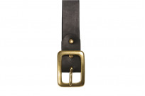 Iron Heart Heavy Duty Cowhide Belt - Brass/Black - Image 1