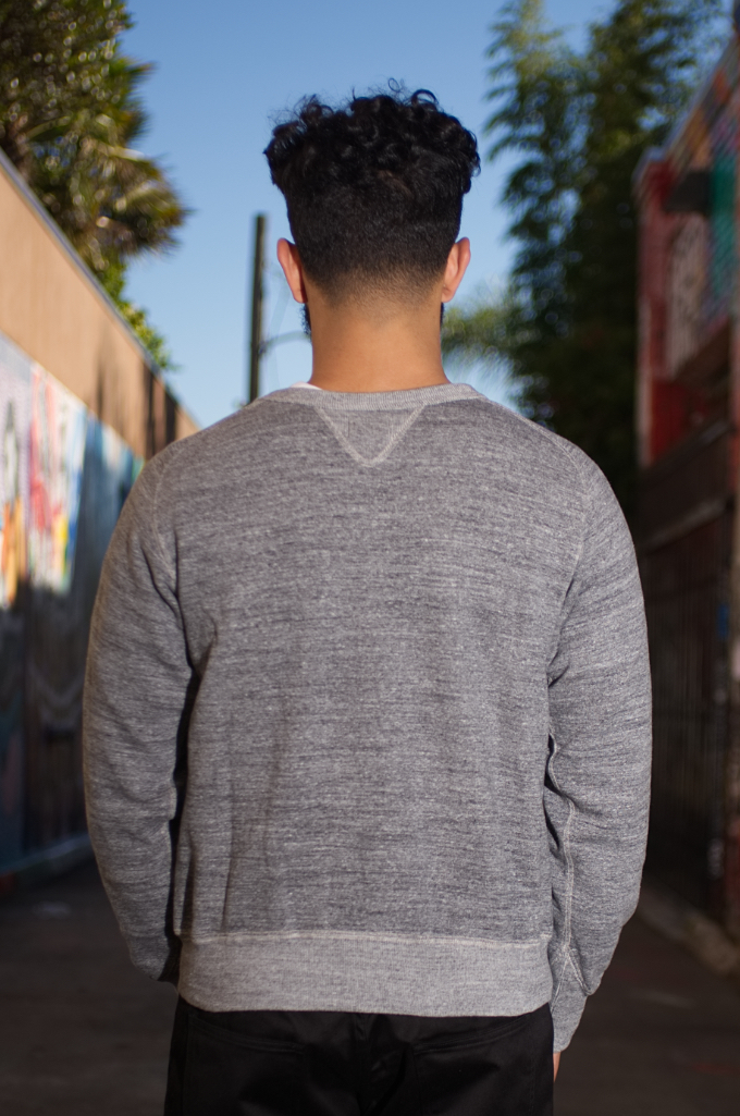 Stevenson Loopwheeled Extra Long Staple Cotton Sweatshirt - Gray - Image 1