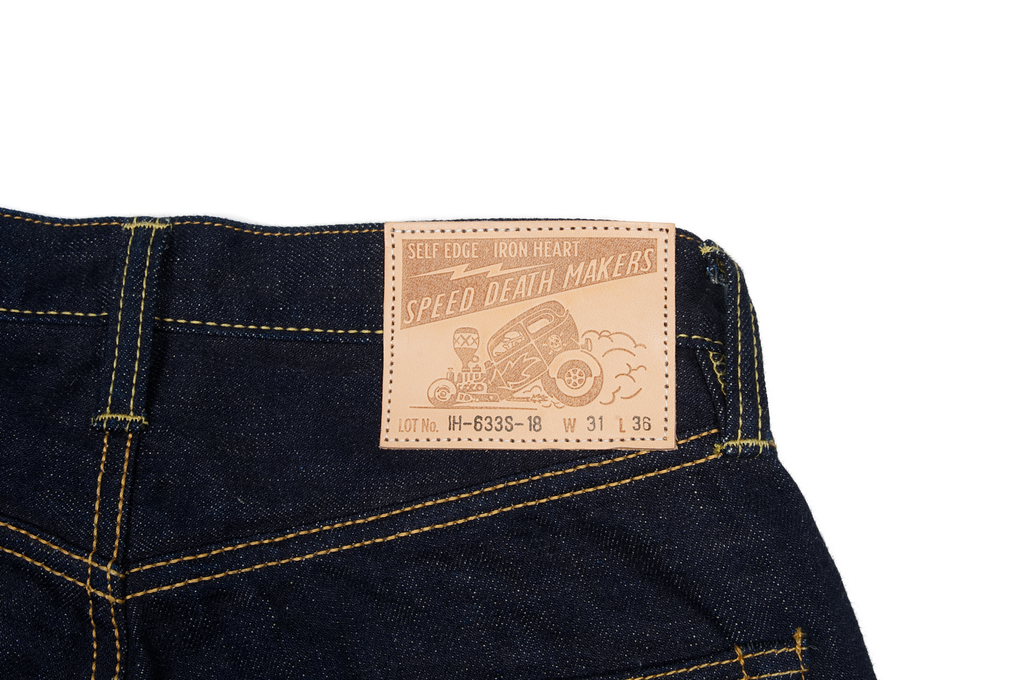 Iron Heart 633s-18 Vintage Denim Jeans - Straight Tapered - Image 5