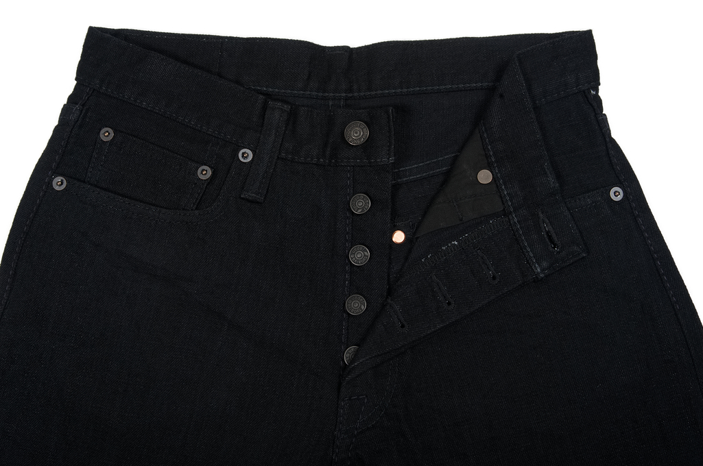Pure Blue Japan XX-019-BB Slubby Double Black Jean - Straight Tapered - Image 10