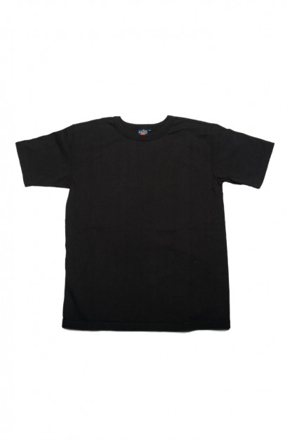 Studio D’Artisan Tsuri-Ami Loopwheeled Blank T-Shirts - Plastic-Packed Black