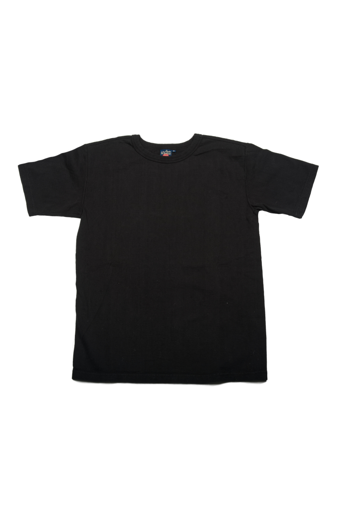 Studio D’Artisan Tsuri-Ami Loopwheeled Blank T-Shirts - Plastic-Packed Black - Image 0