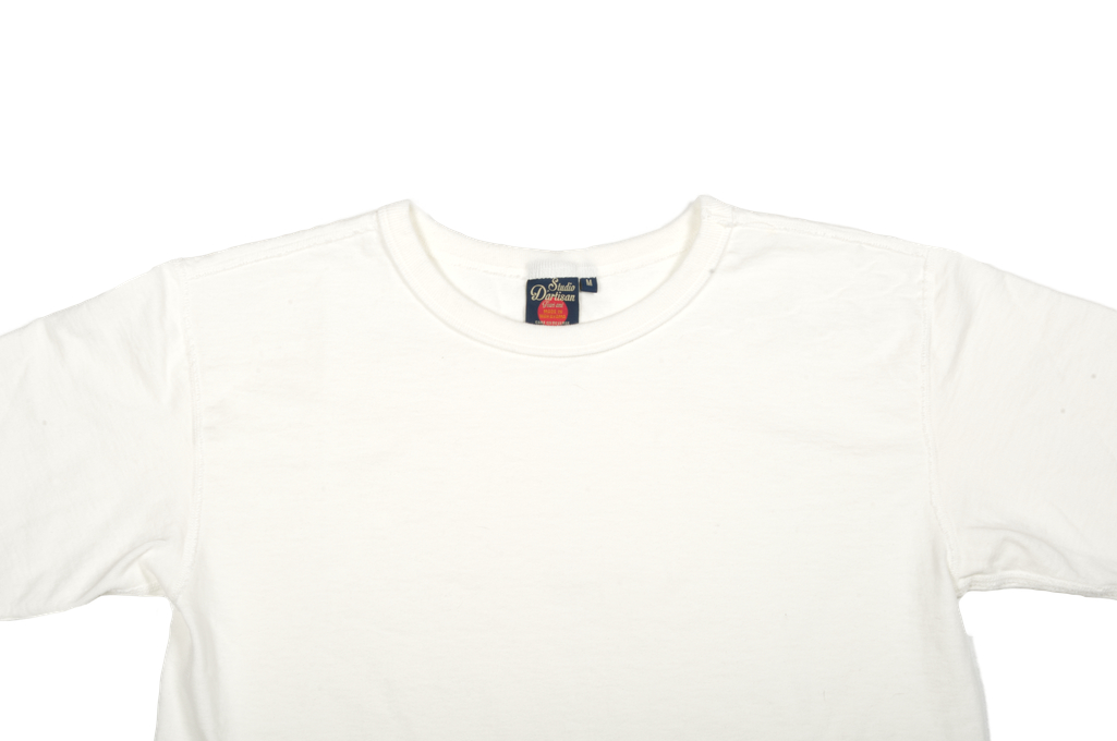 Studio D’Artisan Tsuri-Ami Loopwheeled Blank T-Shirts - Plastic-Packed White - Image 1
