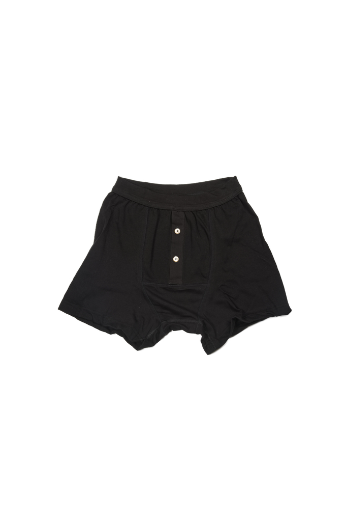 Merz B. Schwanen Loopwheeled Boxer Brief Underwear - Black - Image 0