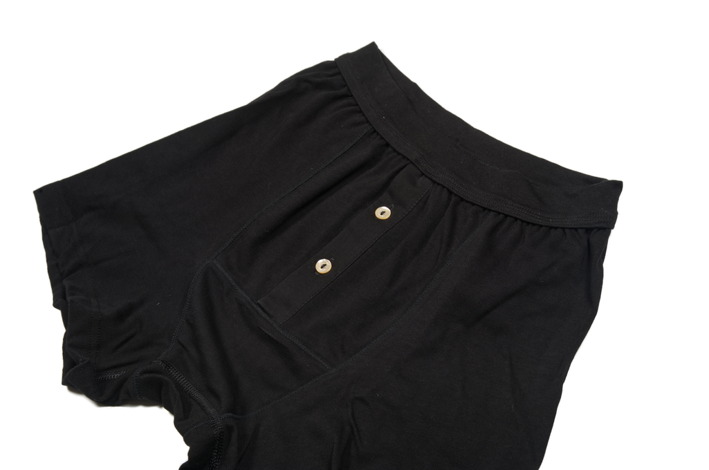 Merz B. Schwanen Loopwheeled Boxer Brief Underwear - Black - 255.99 - Image 1