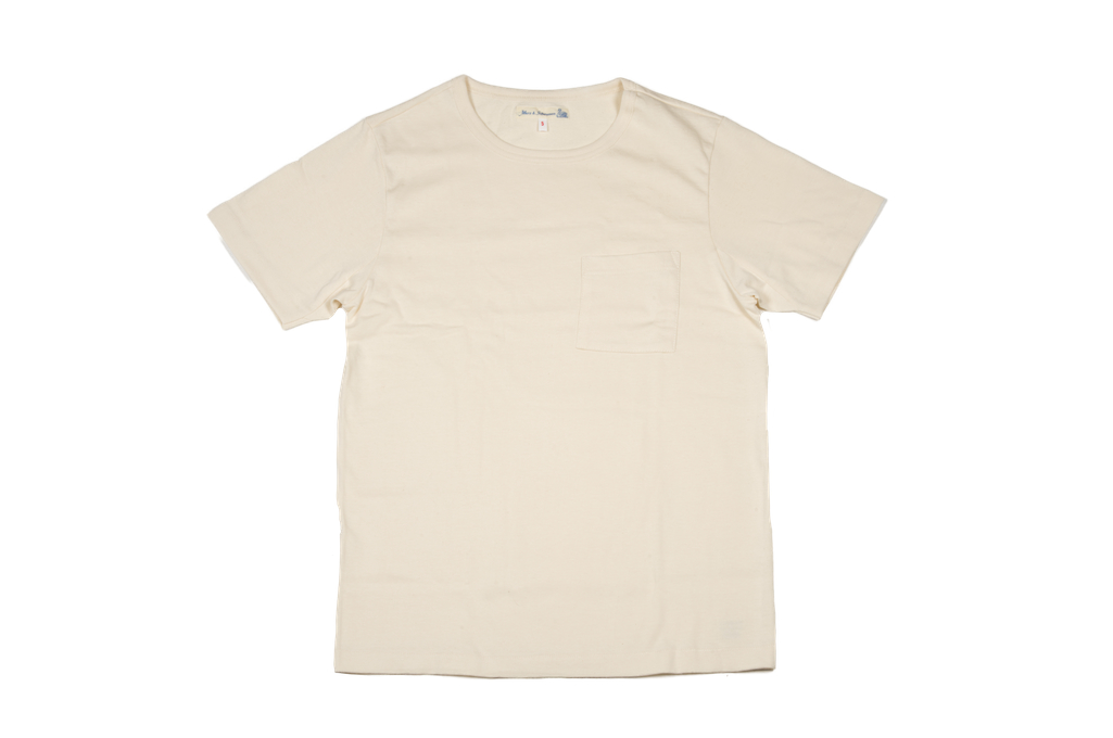 Merz b. Schwanen 2-Thread Heavyweight T-Shirt - Natural Pocket - Image 2