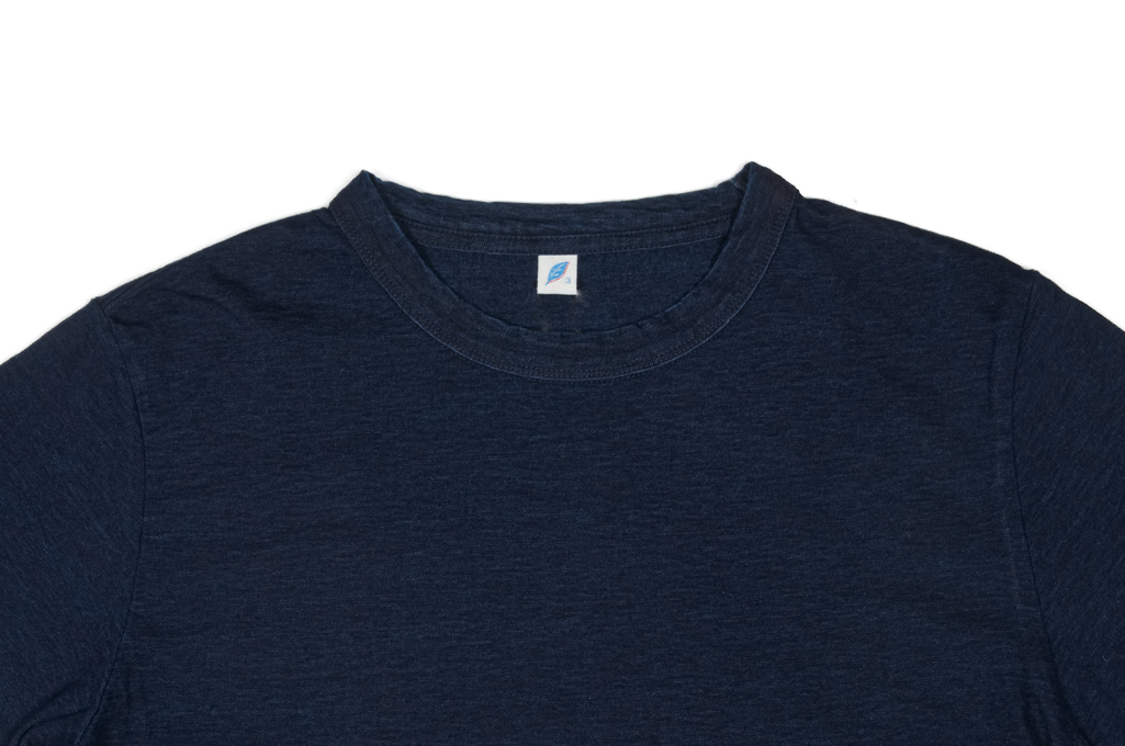 Pure Blue Japan Yarn-Dyed Indigo T-Shirt - Image 3