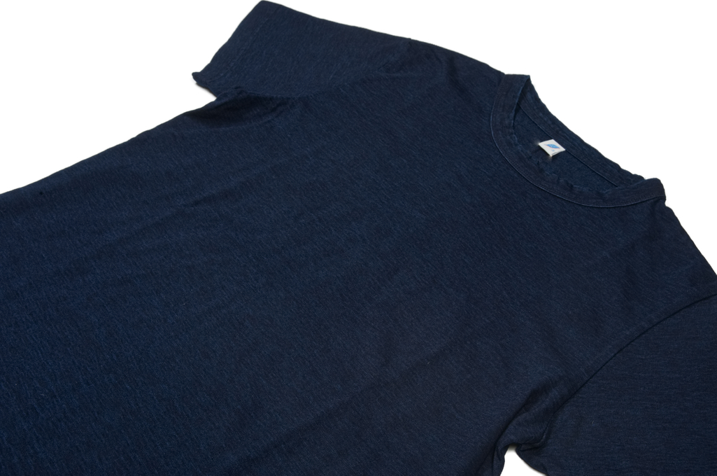 Pure Blue Japan Yarn-Dyed Indigo T-Shirt - Image 4