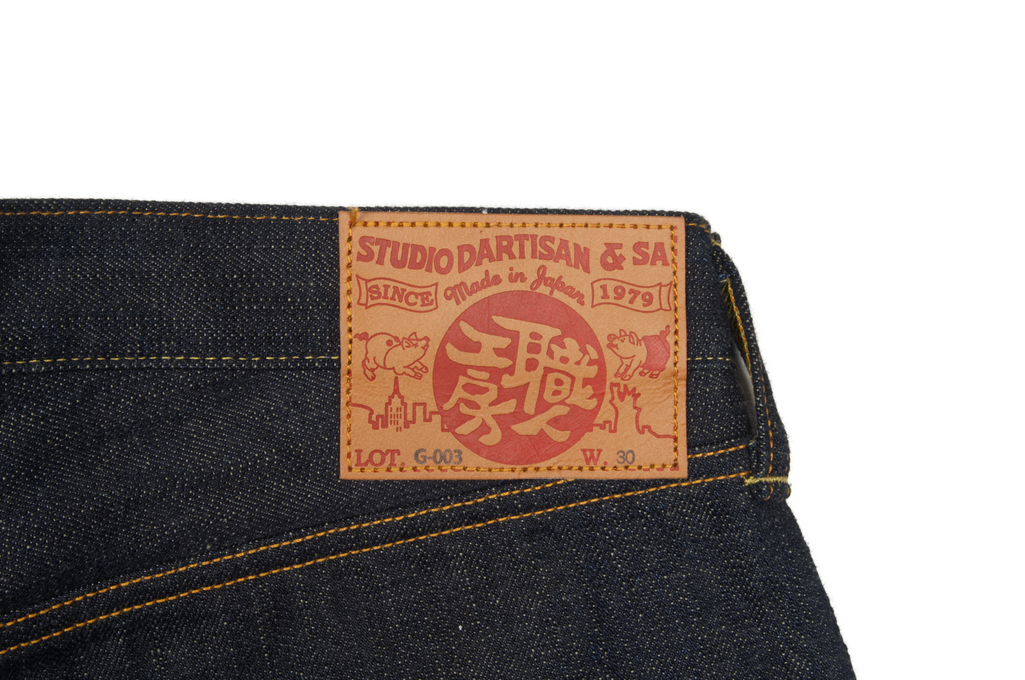 Studio D’Artisan G-003 15oz Slubby Denim Jeans - Slim Tapered Raw