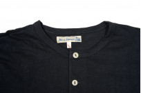 Merz B. Schwanen 2-Thread Heavyweight T-Shirt - Cotton/Hemp Navy Henley - 2H07.50 - Image 2
