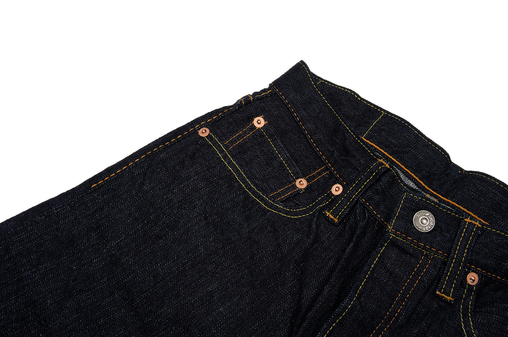 Pure Blue Japan 1143 12oz Summer Denim Jeans - Straight Tapered Indigo - Image 4