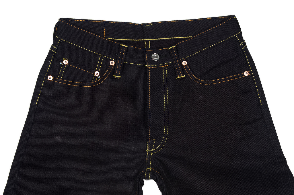 Strike Gold 5004 15.5oz Denim Jeans - Double Indigo Straight Tapered