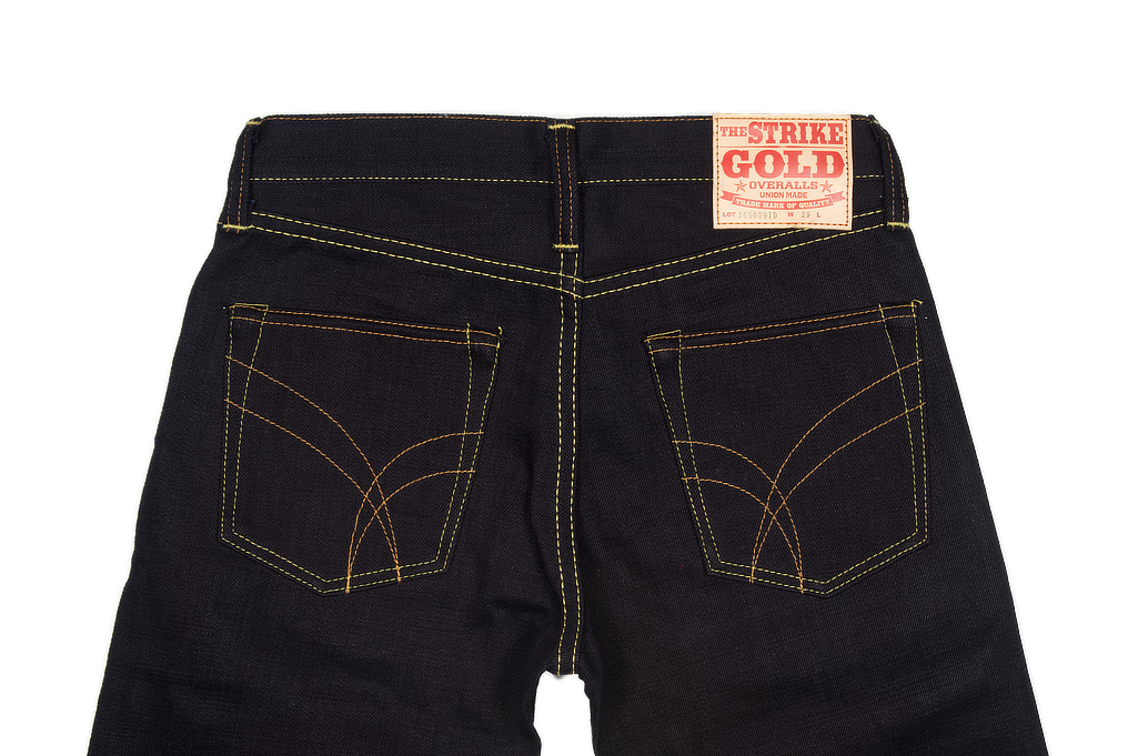 Strike Gold 5009 15.5oz Denim Jeans - Double Indigo Slim Tapered - Image 5