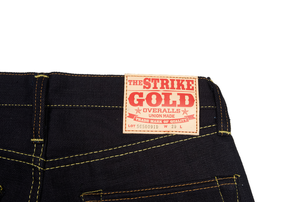 Strike Gold 5009 15.5oz Denim Jeans - Double Indigo Slim Tapered - Image 7