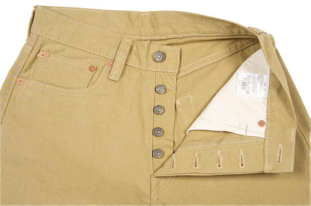 Pure Blue Japan Selvedge Twill Chinos - Beige - Image 9