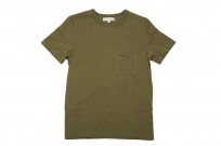 Merz B. Schwanen 2-Thread Heavy Weight T-Shirt - Army Green Pocket - 215P.40 - Image 2