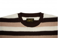 Stevenson Endless Drop Summer Knit Shirt - Brown/Peach - Image 4