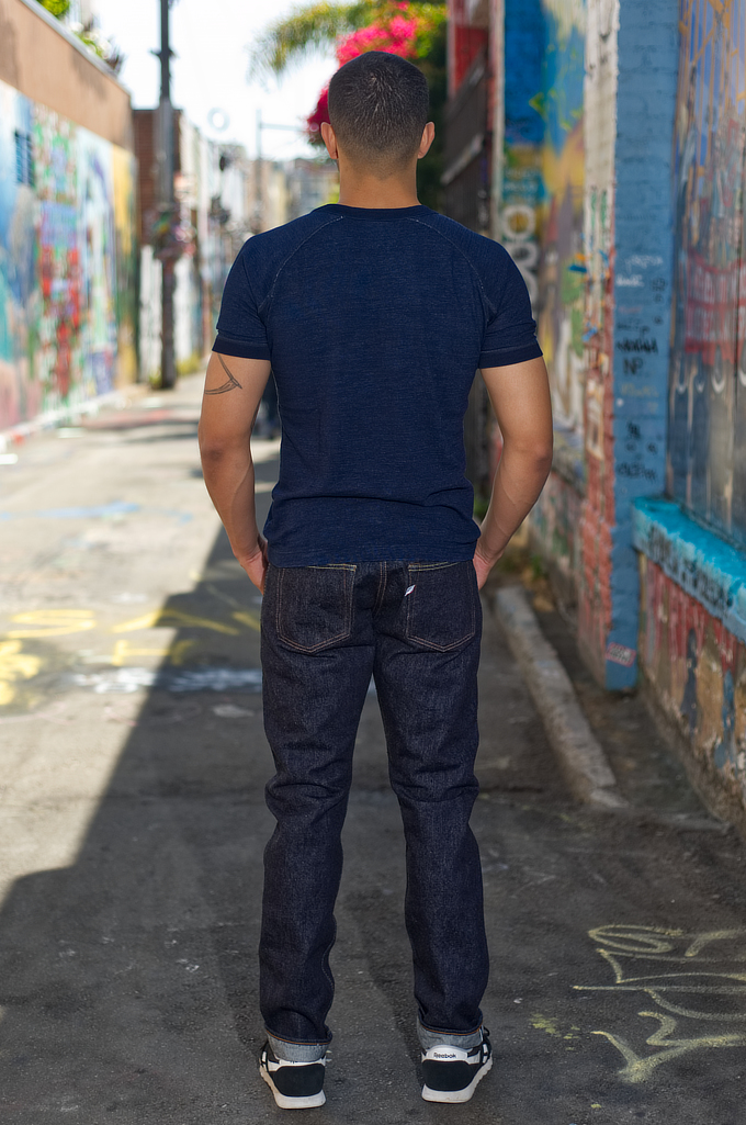 Pure Blue Japan NP-019 17oz Nep Denim Jeans - Straight Tapered