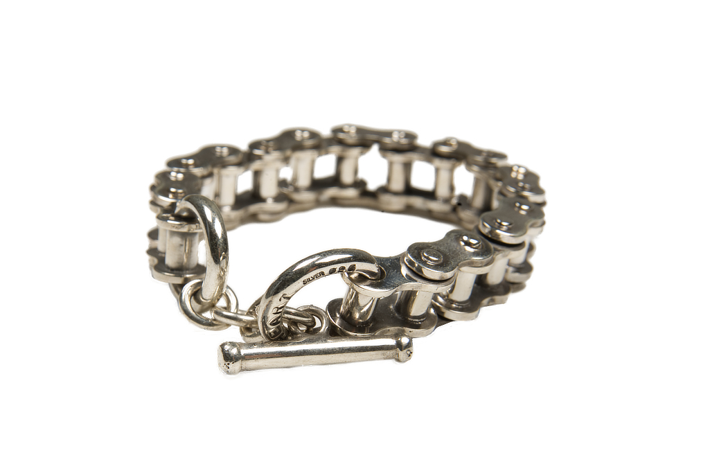 Iron Heart Sterling Silver Bracelet - Image 1
