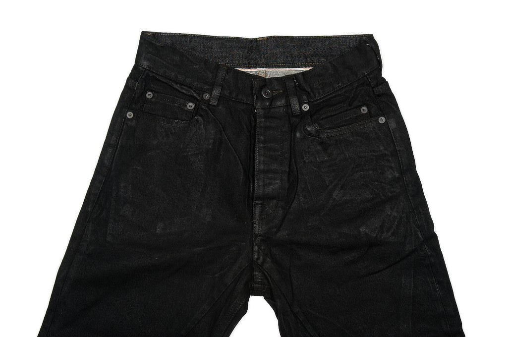 Rick Owens DRKSHDW Detroit Jeans - Made In Japan Black Waxed - Image 3