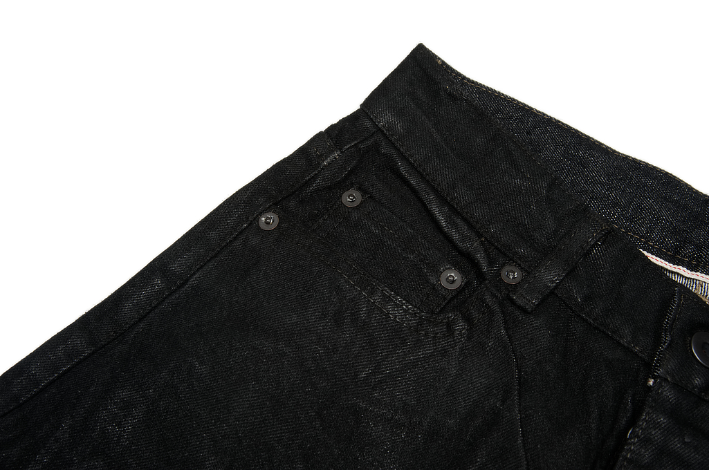 Rick Owens DRKSHDW Detroit Jeans - Made In Japan Black Waxed - Image 4