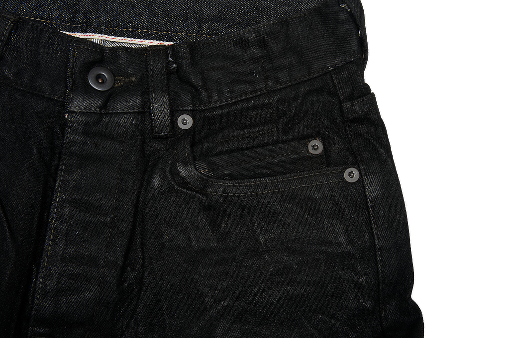 Rick Owens DRKSHDW Detroit Jeans - Made In Japan Black Waxed - Image 5