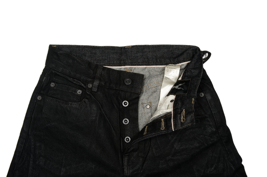 Rick Owens DRKSHDW Detroit Jeans - Made In Japan Black Waxed - Image 12