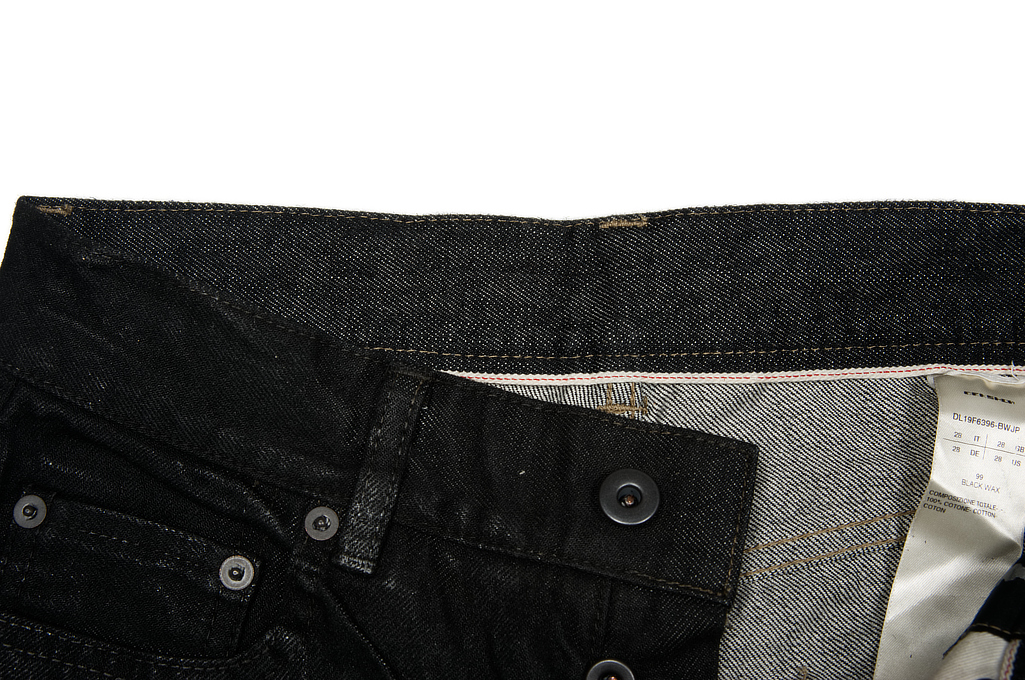 Rick Owens DRKSHDW Detroit Jeans - Made In Japan Black Waxed