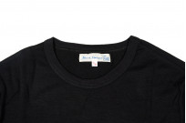 Merz B. Schwanen Loopwheeled T-Shirt - Merino Wool Black - Image 3