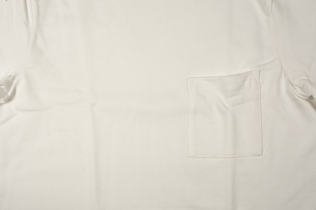 Merz B. Schwanen Loopwheeled Pocket T-Shirt - Super Heavy White - Image 4