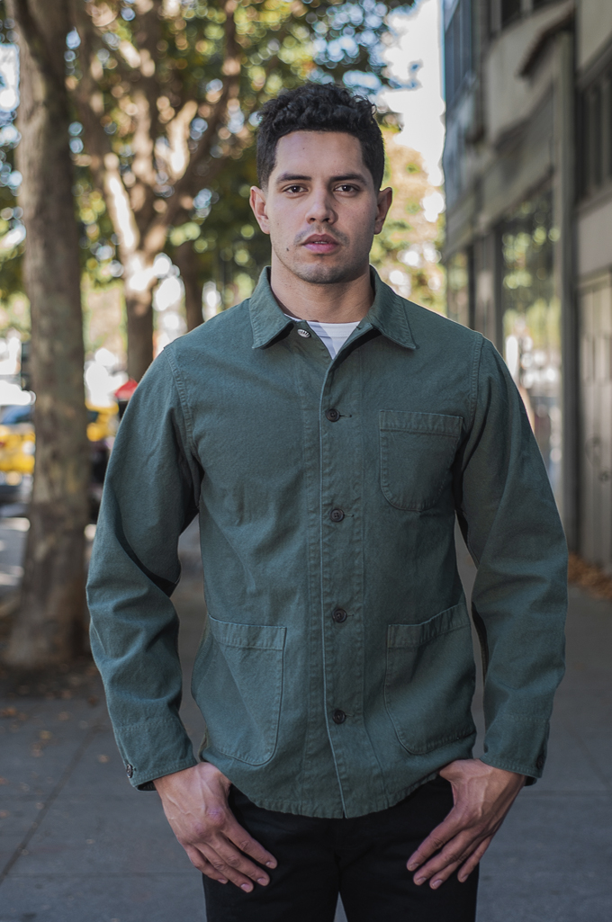 Seuvas No. 11 Canvas Coverall Jacket - Olive - Image 0