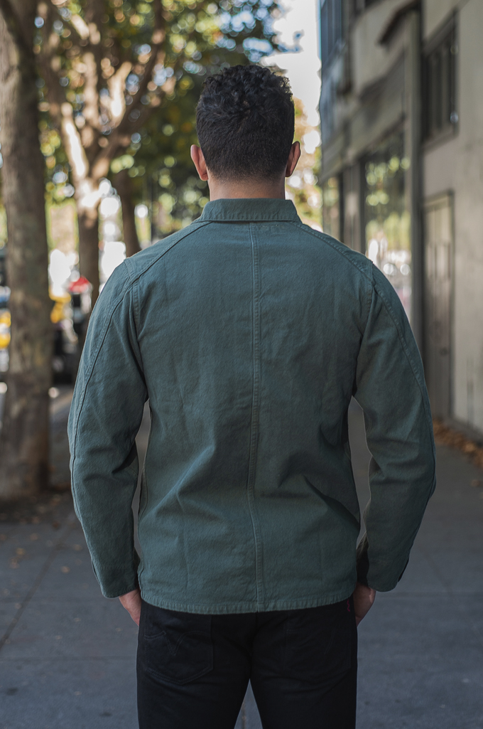 Seuvas No. 11 Canvas Coverall Jacket - Olive - Image 1
