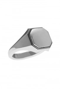 Neff Goldsmith Signet Ring - Silver w/ Plate & Milgrain - Image 2