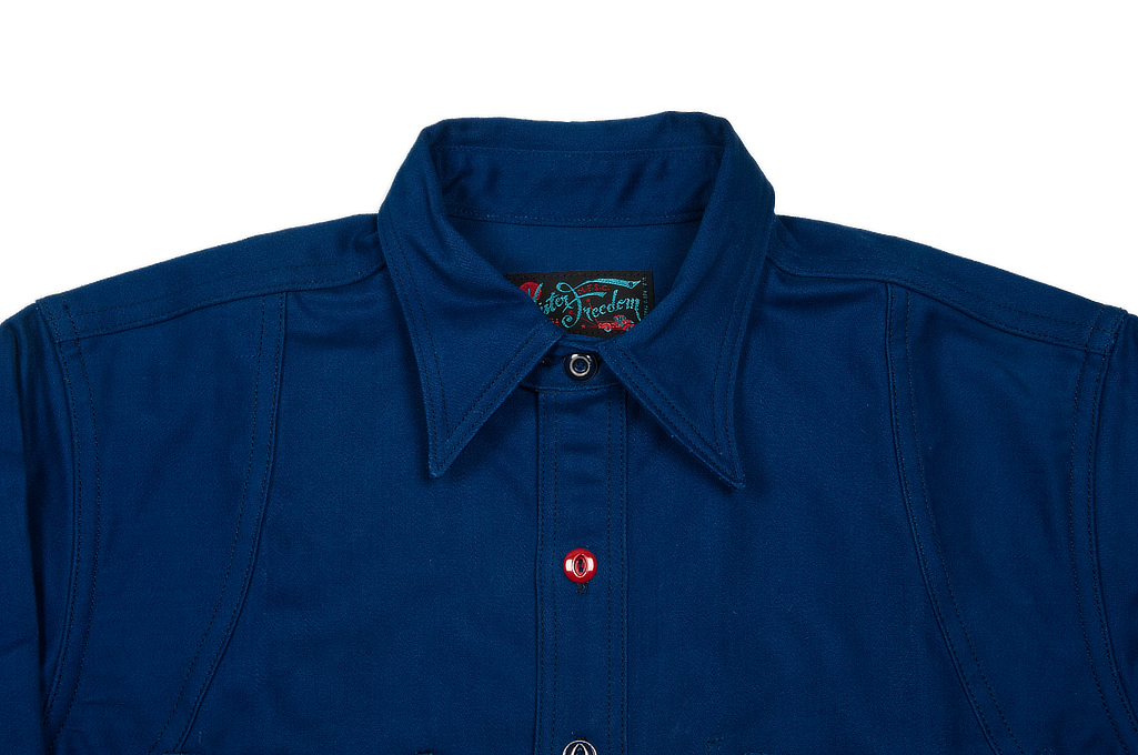 Mister Freedom Trailblazer Shirt - Prussian Blue - Image 8