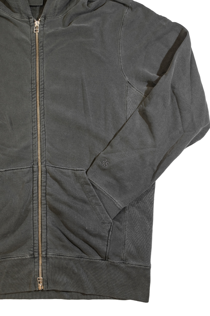 3sixteen for Self Edge Garment Dyed French Terry - Zip Hoodie - Image 8