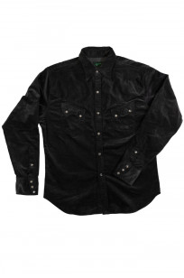 Stevenson Cody Snap Shirt - Dark Charcoal Corduroy - Image 4