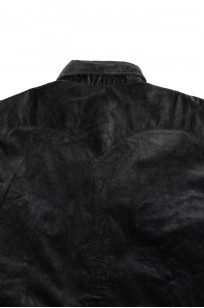 Stevenson Cody Snap Shirt - Dark Charcoal Corduroy - Image 8