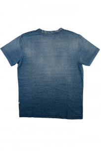Pure Blue Japan Yarn-Dyed Indigo T-Shirt - Sunburned Indigo - Image 5