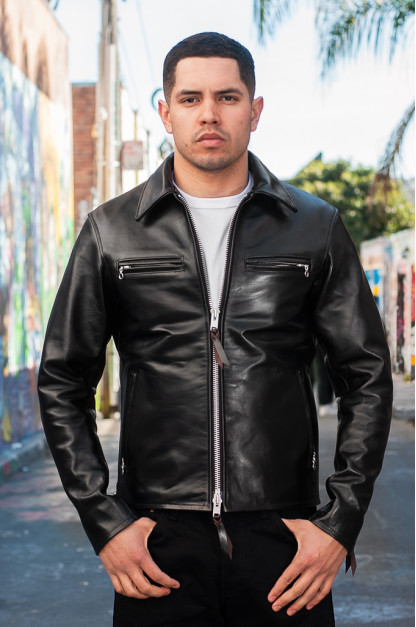 Iron Heart Horsehide Leather Jacket w/ Collar - Self Edge Edition