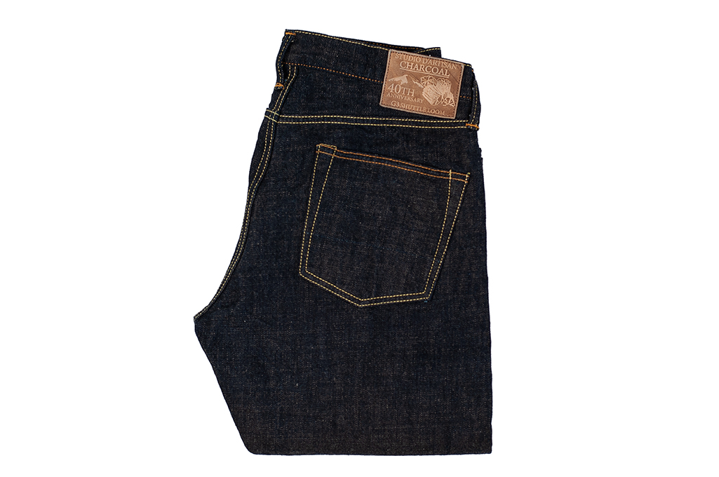 Studio D’Artisan SP-068 40th Anniversary Charcoal Weft Jeans - Straight Tapered