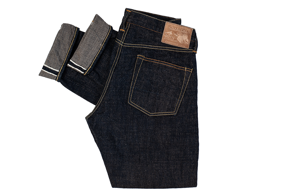 Studio D'Artisan SP-068 40th Anniversary Charcoal Weft Jeans 