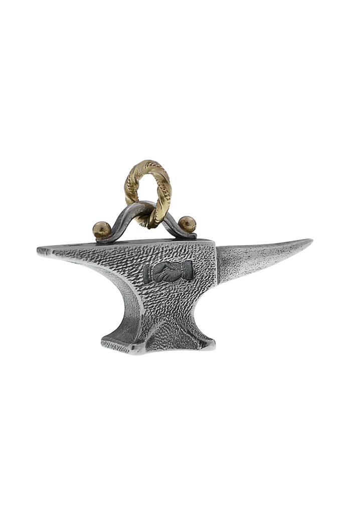 Neff Goldsmith Sterling Silver & 18k Gold Pendant - Unsober Anvil - Image 0