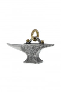 Neff Goldsmith Sterling Silver & 18k Gold Pendant - Unsober Anvil - Image 1