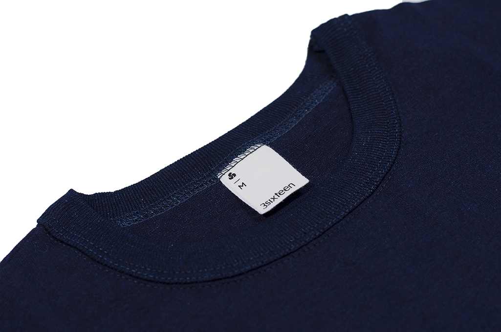 3sixteen Heavyweight T-Shirts / 2-Pack - Indigo-Dyed w/ Pockets - Image 4
