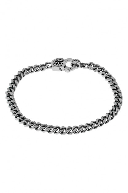 Good Art #3/AA Curb Chain Bracelet w/ Rosette Clip