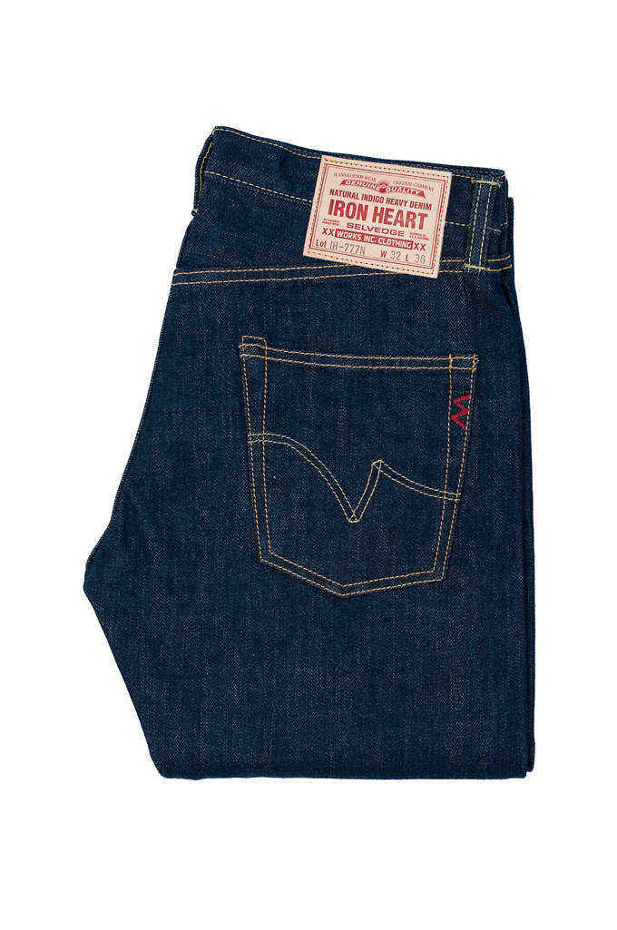 Iron Heart 777N 17oz Natural Indigo Jeans - Slim Tapered - Image 4